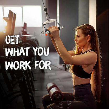 Cable Machine Attachment, Double D Handle & Tricep Rope Cable Attachment, Weight Machine Accessories Load 880 LB for Home Gym