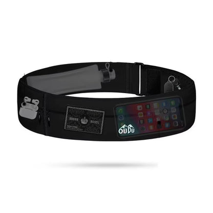 Invisible Sports Hydration Belt Bag Running Phone Belt Waist Pack with Water Bottle Holder for Men Women Cycling Hiking Walking